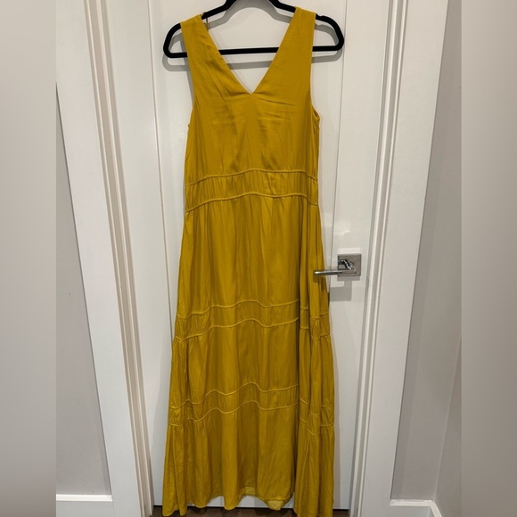 Dolan Mustard Yellow Maxi Dress XS boho bohemian summer - Picture 6 of 8